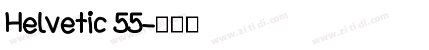 Helvetic 55字体转换